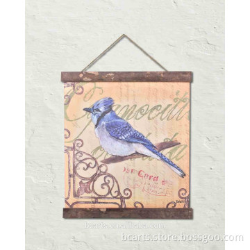 Animal bird fabric banner wall canvas hanging , New wall art decoration